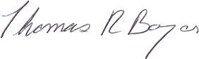 Tom Boyer's Signature